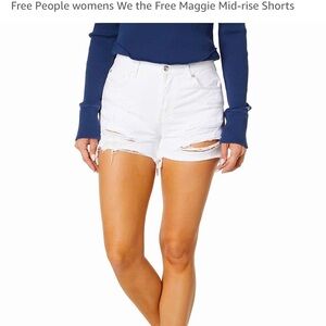 Free People Maggie Distressed - Jean Shorts - size:31